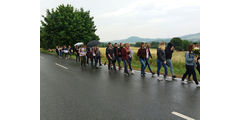 Pilgerandacht auf dem Hasunger Berg (Foto: Alexander von Rüden)